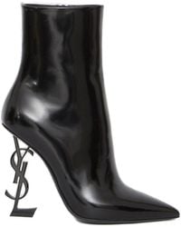 Saint Laurent - Opium 110mm Pointed-toe Ankle Boots - Lyst