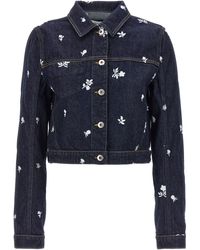 Lanvin - Floral Embroidery Jacket Casual Jackets, Parka - Lyst