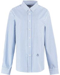 Étoile Isabel Marant Jasonb Striped Cotton Shirt - Blue