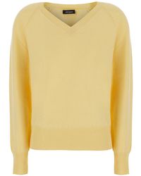 Le Plain - V-Neck 12Gg Cashmere Sweater Top - Lyst