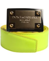 Dolce & Gabbana - Logo Buckle Belt - Lyst