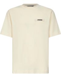 Jacquemus - 'Le T-Shirt Gros Grain' T-Shirt With Logo Patch On The Front - Lyst