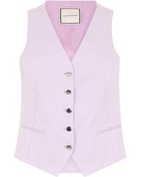 Tagliatore - Linen Vest Gracie Waistcoats & Gilets - Lyst