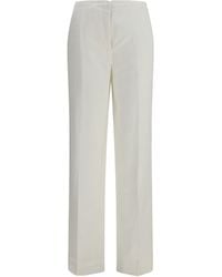 TOTEME - Pants Easy Raw Edge Viscose Trousers - Lyst