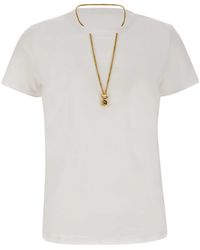 Elisabetta Franchi - Urban Cotton Jersey T-Shirt - Lyst