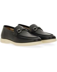 Ferragamo - Moccasin Gancini Calf Leather Loafers - Lyst