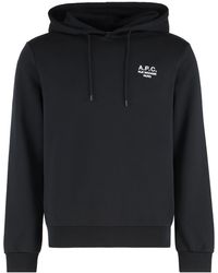 A.P.C. - Cotton Hoodie- Jumpers - Lyst