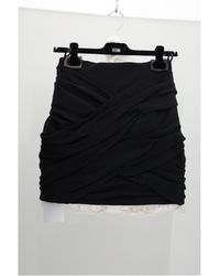 Celine - Mini Skirt Draped Viscose - Lyst