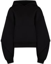 Mugler - Mugler Oversized Cotton Hoodie - Lyst