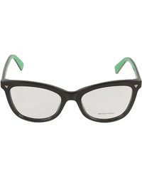 Bottega Veneta - Square Frame Logo Glasses - Lyst