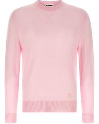 Jil Sander - Logo-Embroidered Virgin Wool Sweater - Lyst