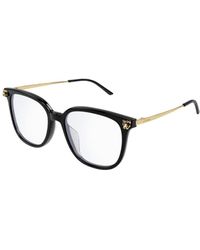 Cartier - Ct 0346 - Black&gold Glasses - Lyst