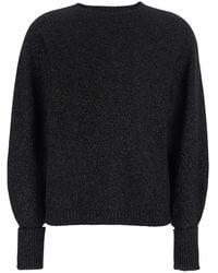 Twinset - Round Neck Sweater Tech Fabric Wool Top - Lyst