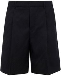 Givenchy - Striped Wool Shorts - Lyst