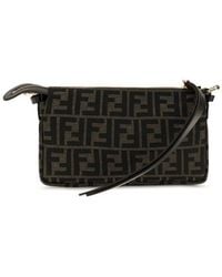 Fendi - All-Over Monogram Jacquard Shoulder Bag - Lyst