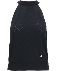Balmain - Top Sleeveless Merino Wool Crewneck - Lyst