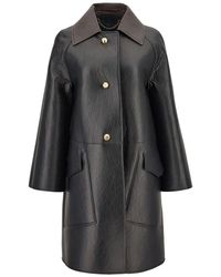 Ferragamo - Leather-Coat - Lyst