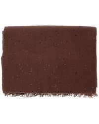 Brunello Cucinelli - Rectangular Sequin Scarf Cashmere And Silk Scarfs - Lyst