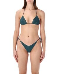 Oséree - Oséree Swimwear Lumière 80S Lurex Bikini - Lyst