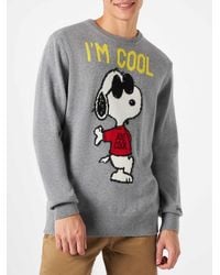 Mc2 Saint Barth - Sweater With Grey Rock Snoopy Snoopy - Peanuts Special Edition - Lyst