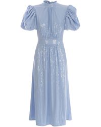 ROTATE BIRGER CHRISTENSEN - Rotate Dresses Light Blue - Lyst