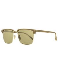 Tom Ford - Hudson-02 Sunglasses Tf997h 52l Matte Tan/gold 55mm - Lyst