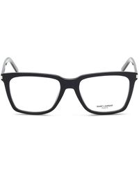 Saint Laurent - Sunglasses Square Full Rim, Frame And Clear Light Block Lens Sl717Slimsun001 - Lyst