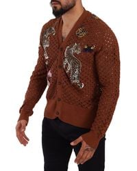 Dolce & Gabbana - Refined Elegance Embroidered Cardigan - Lyst