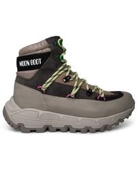 Moon Boot - Tech Hiker Leather Blend Boots - Lyst