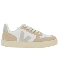 Veja - Low Top Sneakers With Logo Patch Leather Trainers - Lyst