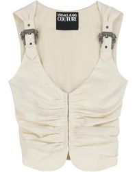 Versace Jeans Couture - Cotton Top Tops - Lyst