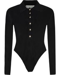Self-Portrait - Viscose Knit Bodysuit - Lyst