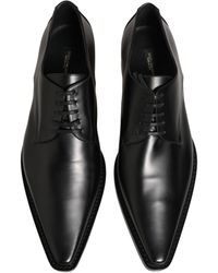 Dolce & Gabbana - Leather Lace Up Derby Dress Shoes Calf - Lyst