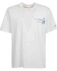 Mc2 Saint Barth - X Gin Mare Embroidered T-shirt - Lyst