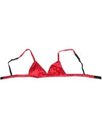 Dolce & Gabbana - Silk Satin Triangle Soft Cup Br Underwear - Lyst