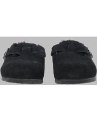 Birkenstock - Boston Shearling Clogs Leather Sandal - Lyst
