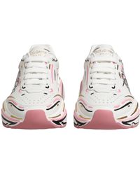 Dolce & Gabbana - Hand Painted Daymaster Sneaker Shoes Calf Leather - Lyst