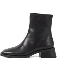 Vagabond Shoemakers - Blanca Square-Toe Block-Heel Boots - Lyst