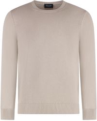 Drumohr - Cotton Crew-Neck Sweater Sweatshirts - Lyst