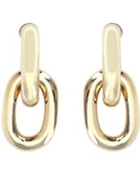 Rabanne - Double Xl Link Earrings Resin; Alluminio - Lyst