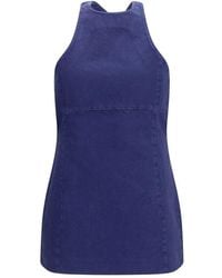 Miu Miu - Blue Cotton Casual Dress - Lyst
