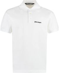 Palm Angels - Cotton-Piqué Polo Shirt - Lyst