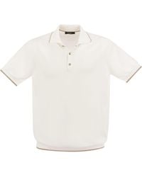 Peserico - Cotton Polo Shirt - Lyst