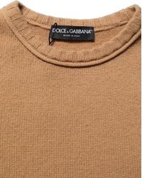 Dolce & Gabbana - Wool Short Sleeves Cropped Blouse Top Virgin - Lyst