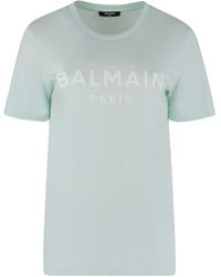 Balmain - Logo Cotton T-shirt - Lyst