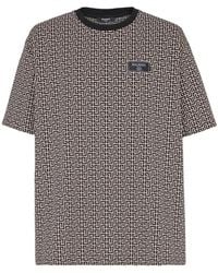 Balmain - T-Shirt With Monogram - Lyst