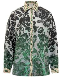 Pierre Louis Mascia - Silk Shirt With Floral Pattern - Lyst