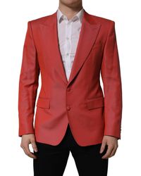 Dolce & Gabbana - Wool Single Breasted Blazer Jacket Virgin Polyester Clothing - Lyst