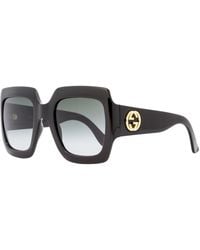 Gucci - Square Sunglasses Gg0053Sn 001 54Mm 0053 Plastic (Acetate) - Lyst