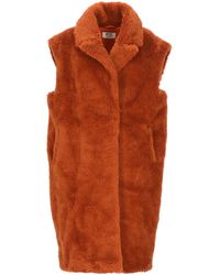 Betta Corradi Wool Sleeveless Coat - Multicolour